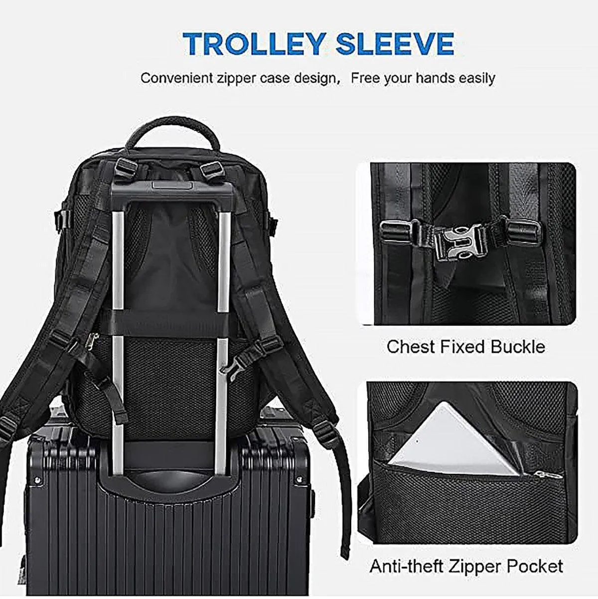 Waterproof Travel Backpack Outdoor Sports Shoulder Bag Hiking Camping Daypack