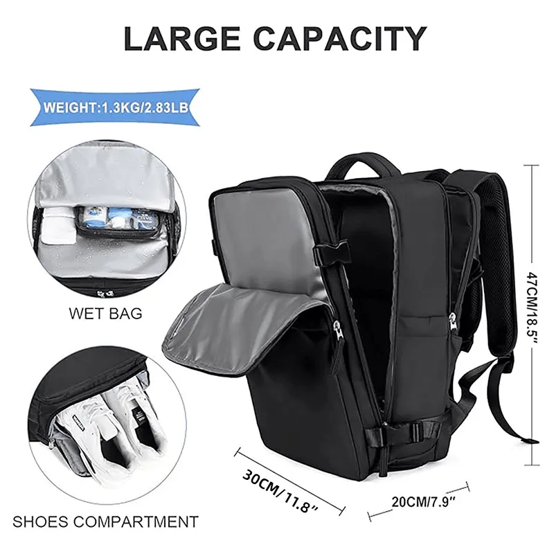 Waterproof Travel Backpack Outdoor Sports Shoulder Bag Hiking Camping Daypack