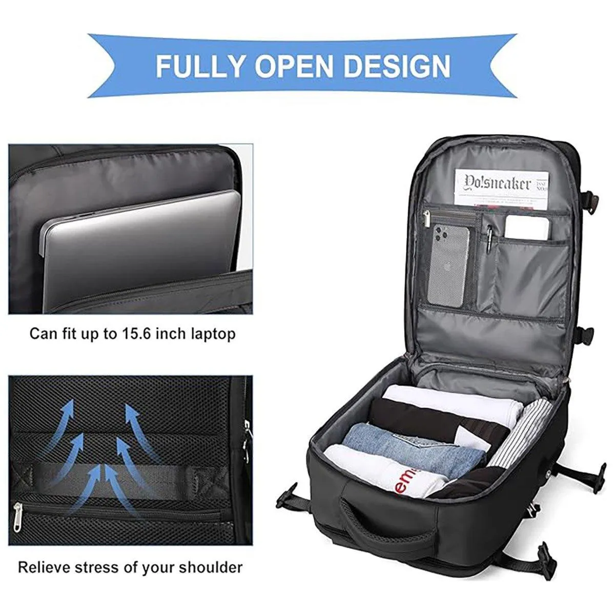 Waterproof Travel Backpack Outdoor Sports Shoulder Bag Hiking Camping Daypack