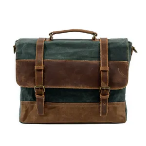 Waxed canvas shoulder bag | MOKALO