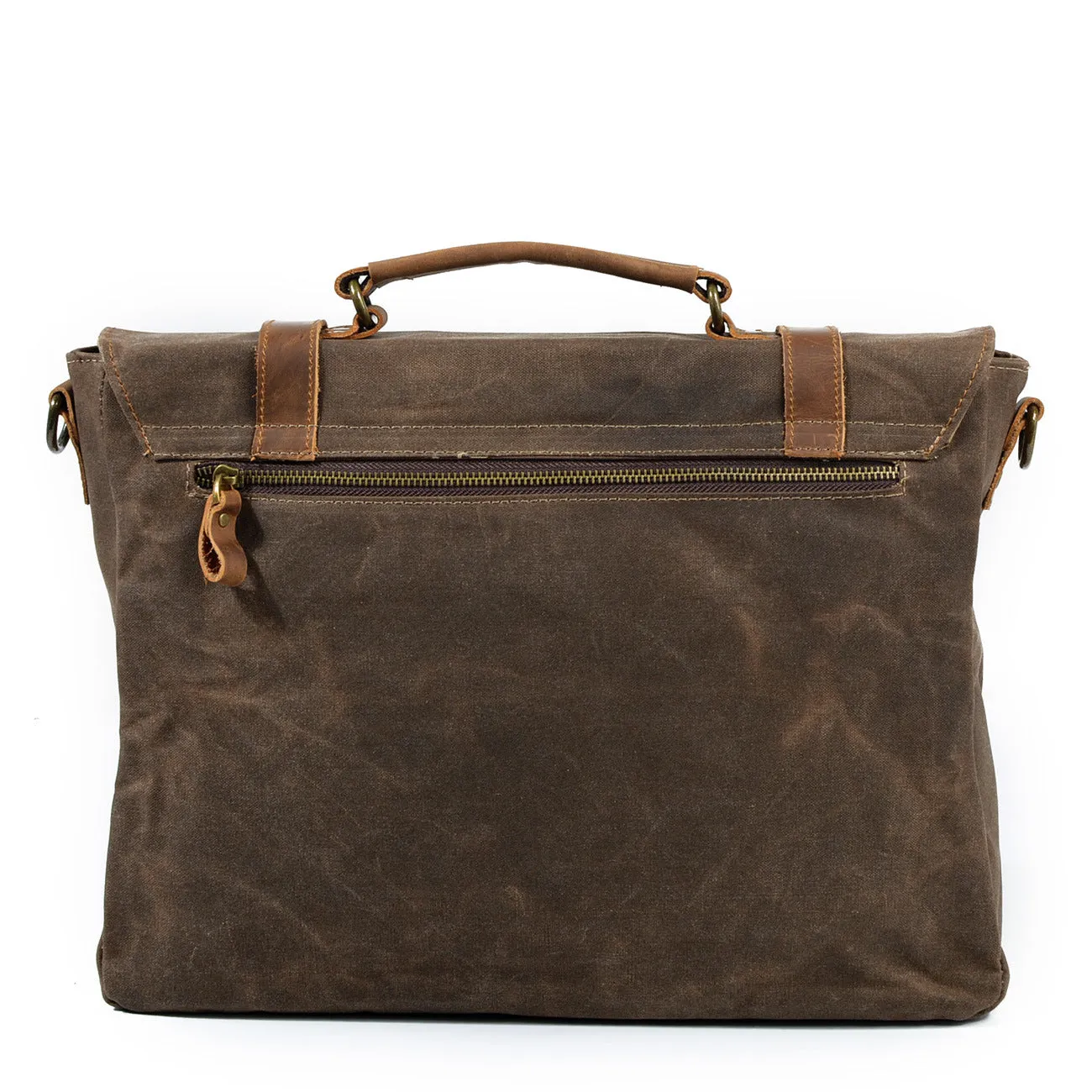 Waxed canvas shoulder bag | MOKALO