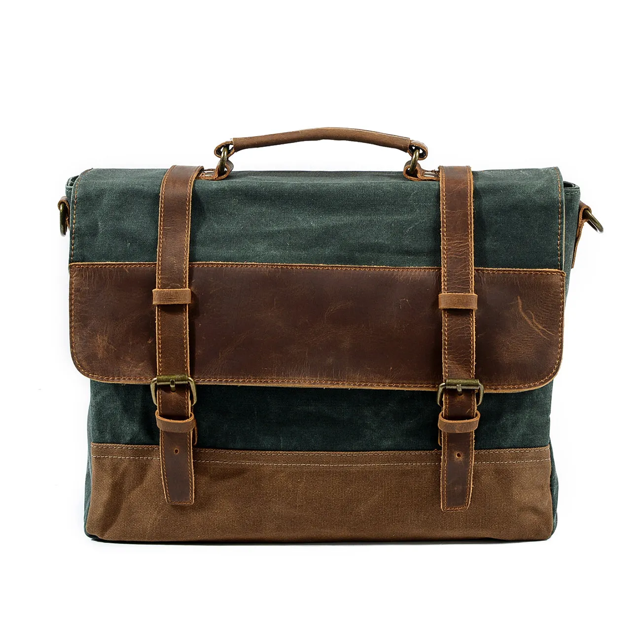 Waxed canvas shoulder bag | MOKALO