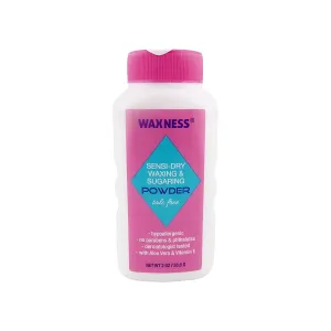 Waxness Sensi-Dry Waxing & Sugaring Powder 2 Oz Travel Size Pack of 96