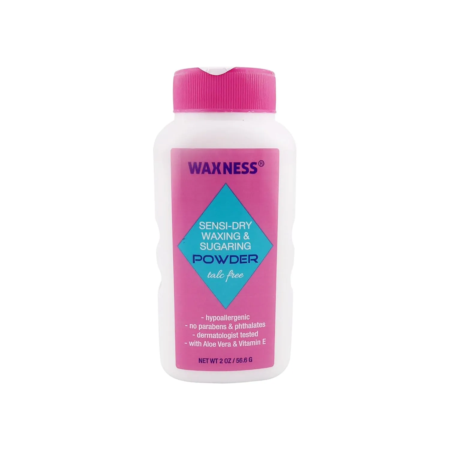 Waxness Sensi-Dry Waxing & Sugaring Powder 2 Oz Travel Size Pack of 96