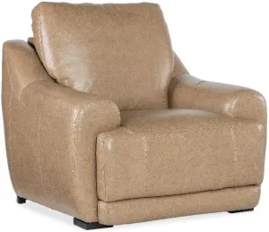 Wayward Power Recliner w/Power Headrest in Brown Leather by Hooker Furnishings