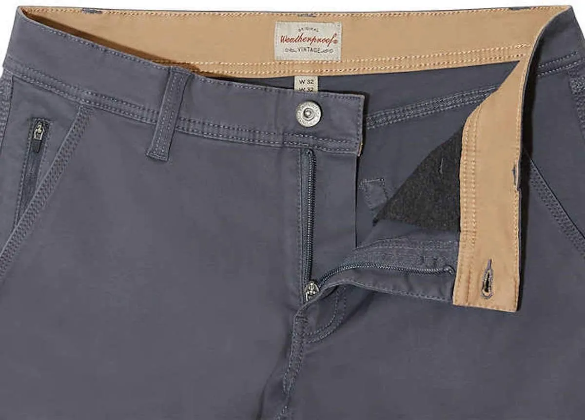 Weatherproof Vintage Men's Flex Utility Stretch Twill Straight Fit Pant