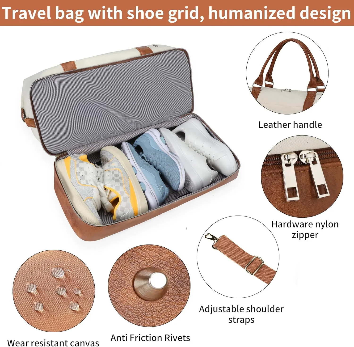 Weekender bag Weekender Bags For Women With Shoe Compartment Large Capacity Travel Overnight Bags Perfect For Travel