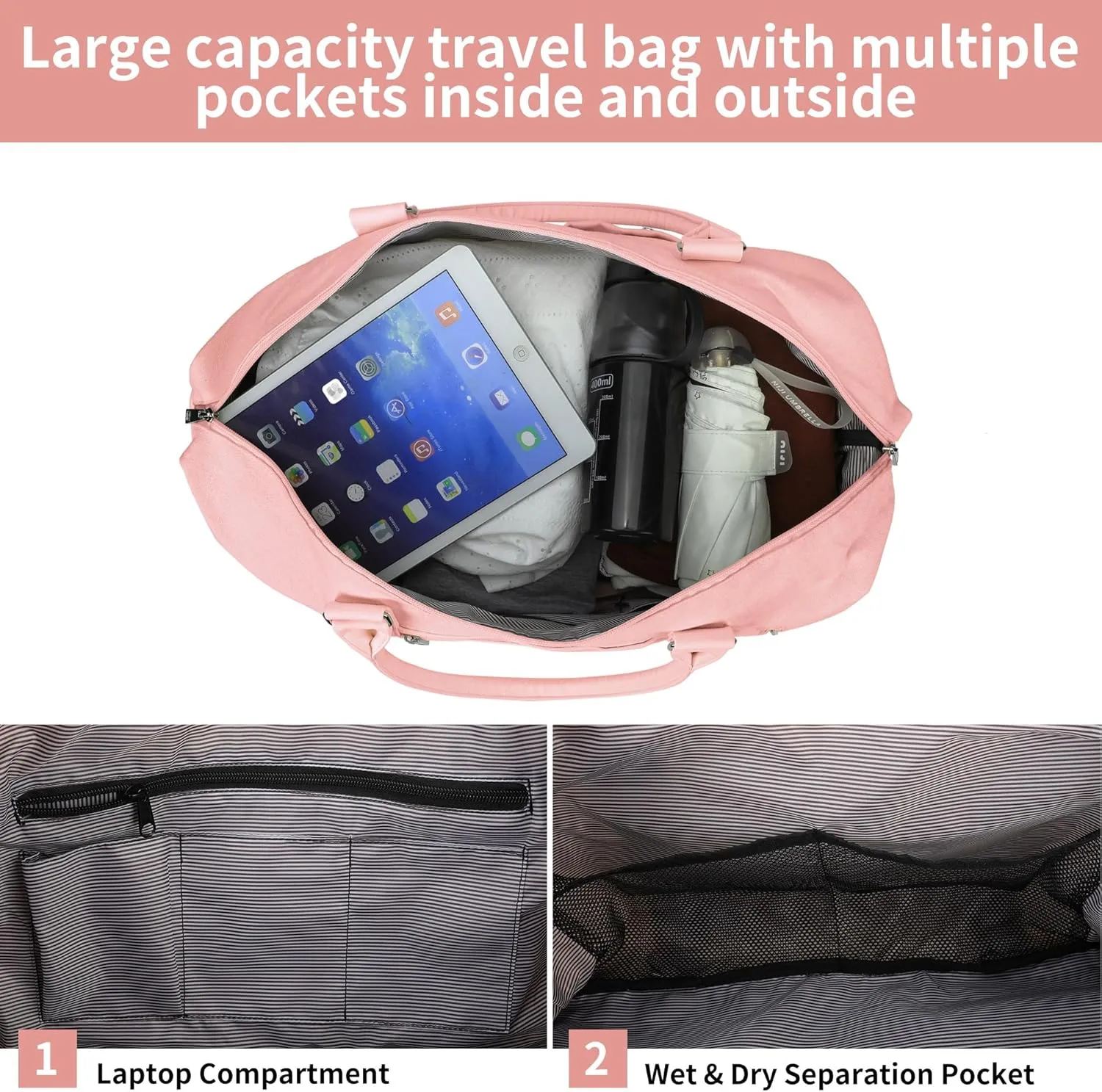 Weekender bag Weekender Bags For Women With Shoe Compartment Large Capacity Travel Overnight Bags Perfect For Travel