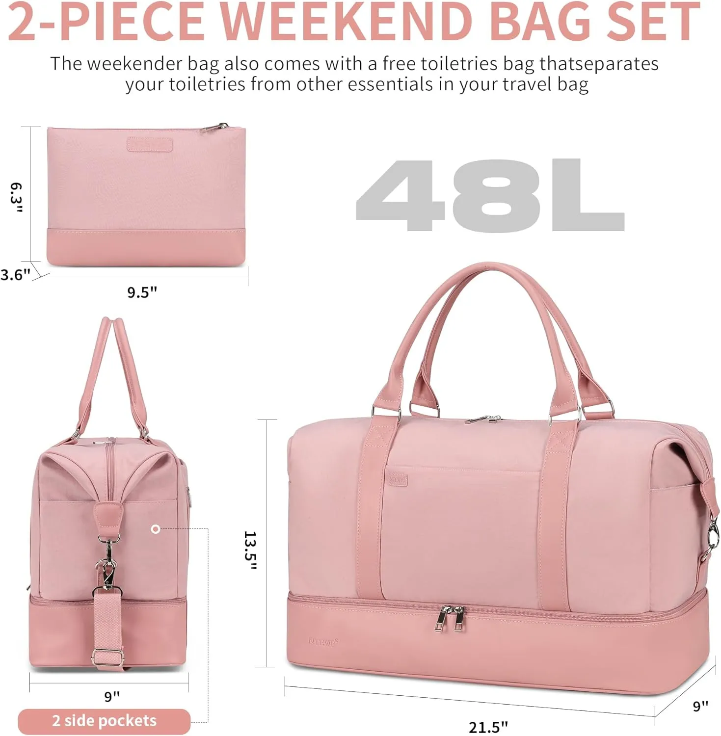 Weekender bag Weekender Bags For Women With Shoe Compartment Large Capacity Travel Overnight Bags Perfect For Travel