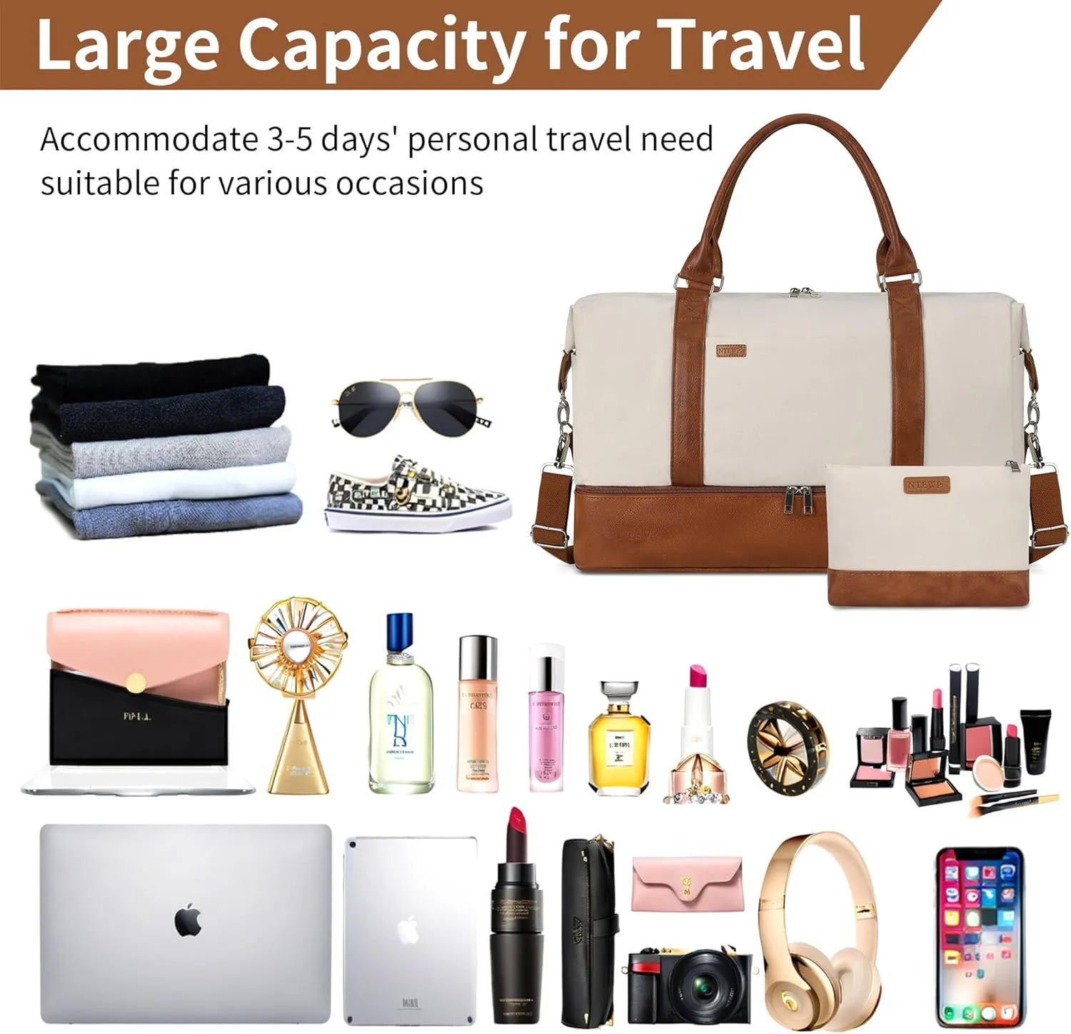 Weekender bag Weekender Bags For Women With Shoe Compartment Large Capacity Travel Overnight Bags Perfect For Travel