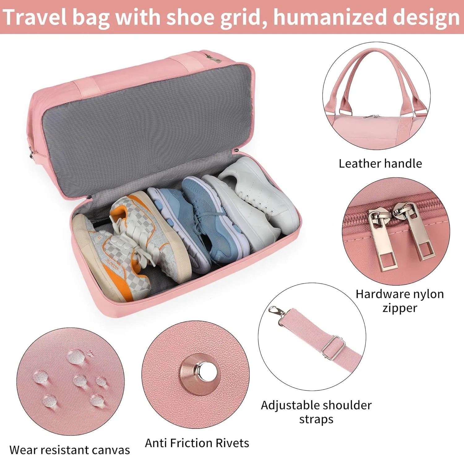 Weekender bag Weekender Bags For Women With Shoe Compartment Large Capacity Travel Overnight Bags Perfect For Travel