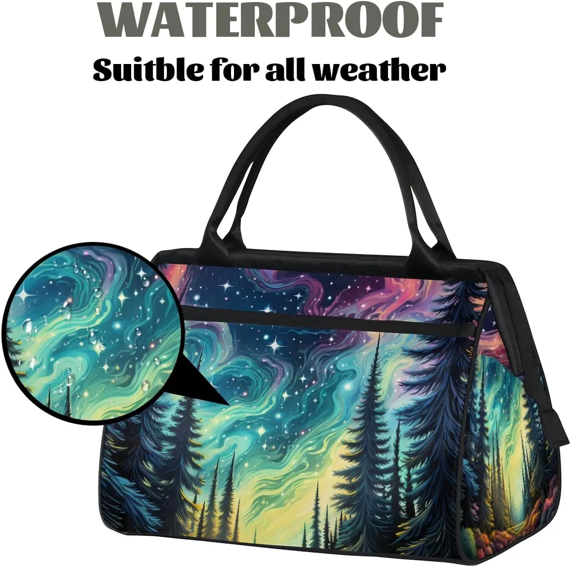 Weekender Overnight Bag for Women Waterproof Carry On Travel Duffle Bags