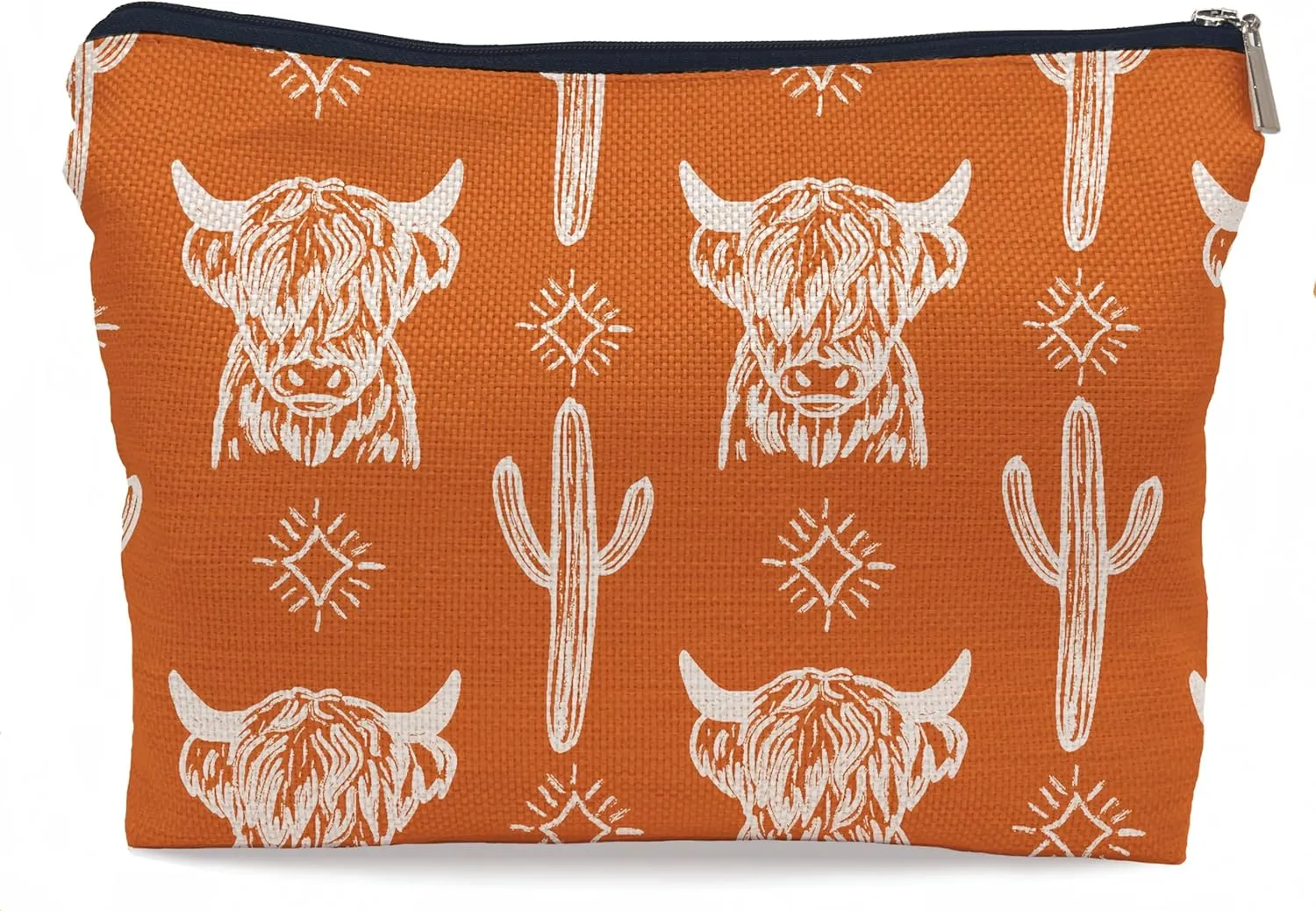 Western Cow Makeup Bag,Western Cow Gifts For Women,Cowgirl Stuff For Women,Cowgirl Gifts(COW A)