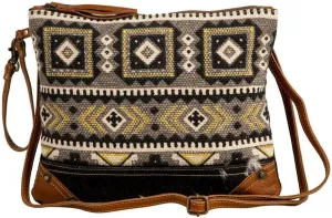 Western Leather Crossbody Bag for Women - Canvas Purse Shoulder Handbag Bison