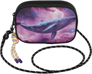 Whale Nebula Crossbody Bag for Women Cell Phone Purses Women's Small Shoulder Handbags Wallet Purse with Strap