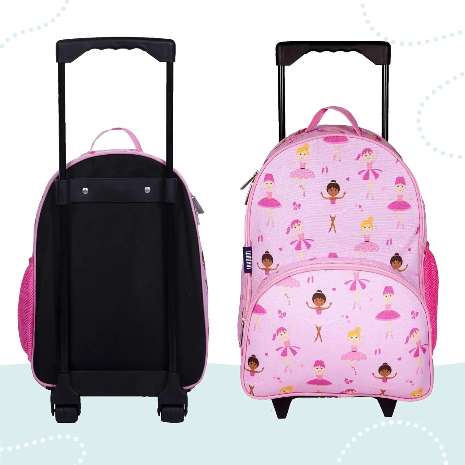 Wildkin Kids Rolling Luggage – Carry-On Size for School & Overnight Travel