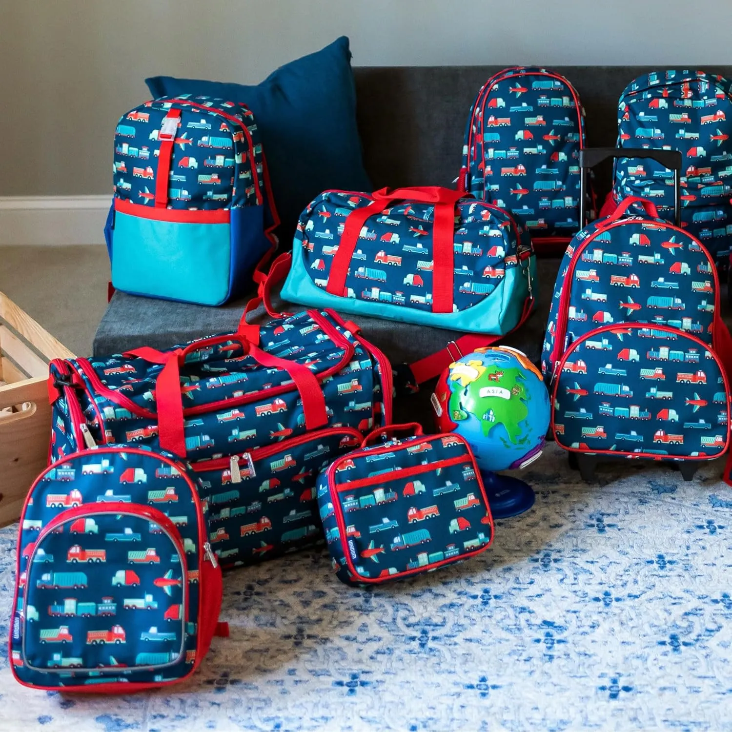 Wildkin Kids Weekender Duffel Bag – Carry-On Size for School, Travel, & Sleepovers