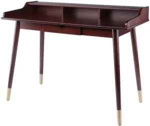 Winsome Wood Sonja Writing Desk, Walnut, 47.2"W x 22"D x 34"H