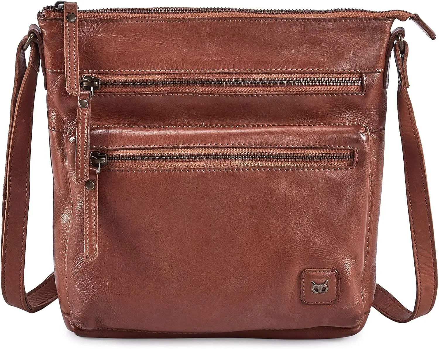 Wise Owl Accessories Small Crossbody Bags for Women Real Leather Purse Handbags Crossover Over the Shoulder Pocketbook
