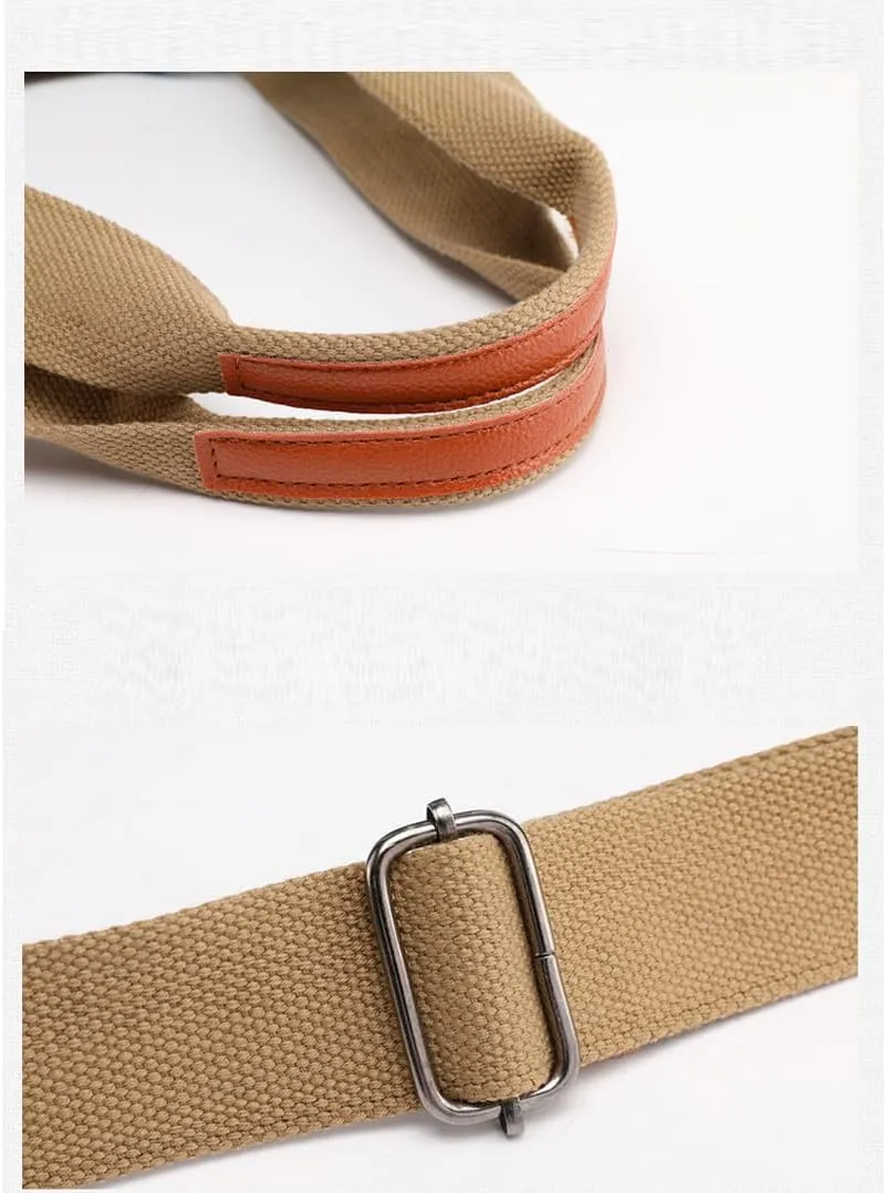 Women Canvas Tote Handbags Casual Shoulder Work Bag Crossbody Top Handle Bag Cross-body Vintage Multi-pocket Purses