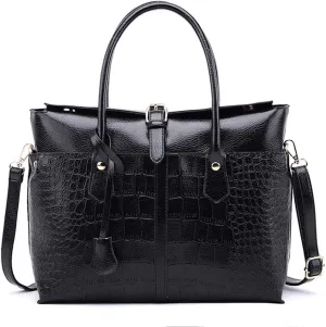 Women Fashion Tote Bag Crocodile Texture Handbag And Purses Shoulder Bag Satchel