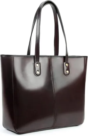 Women Genuine Leather Handbags Top Handle Tote Large Purses Fashion Ladies Shoulder Bag