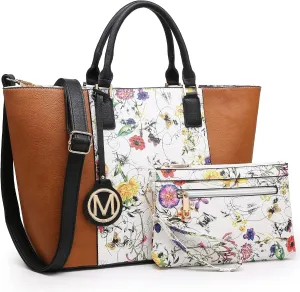 Women Purses Handbags and Wallets Set Designer Top HandleTote Bag Two Tone Shoulder Bag 2pcs
