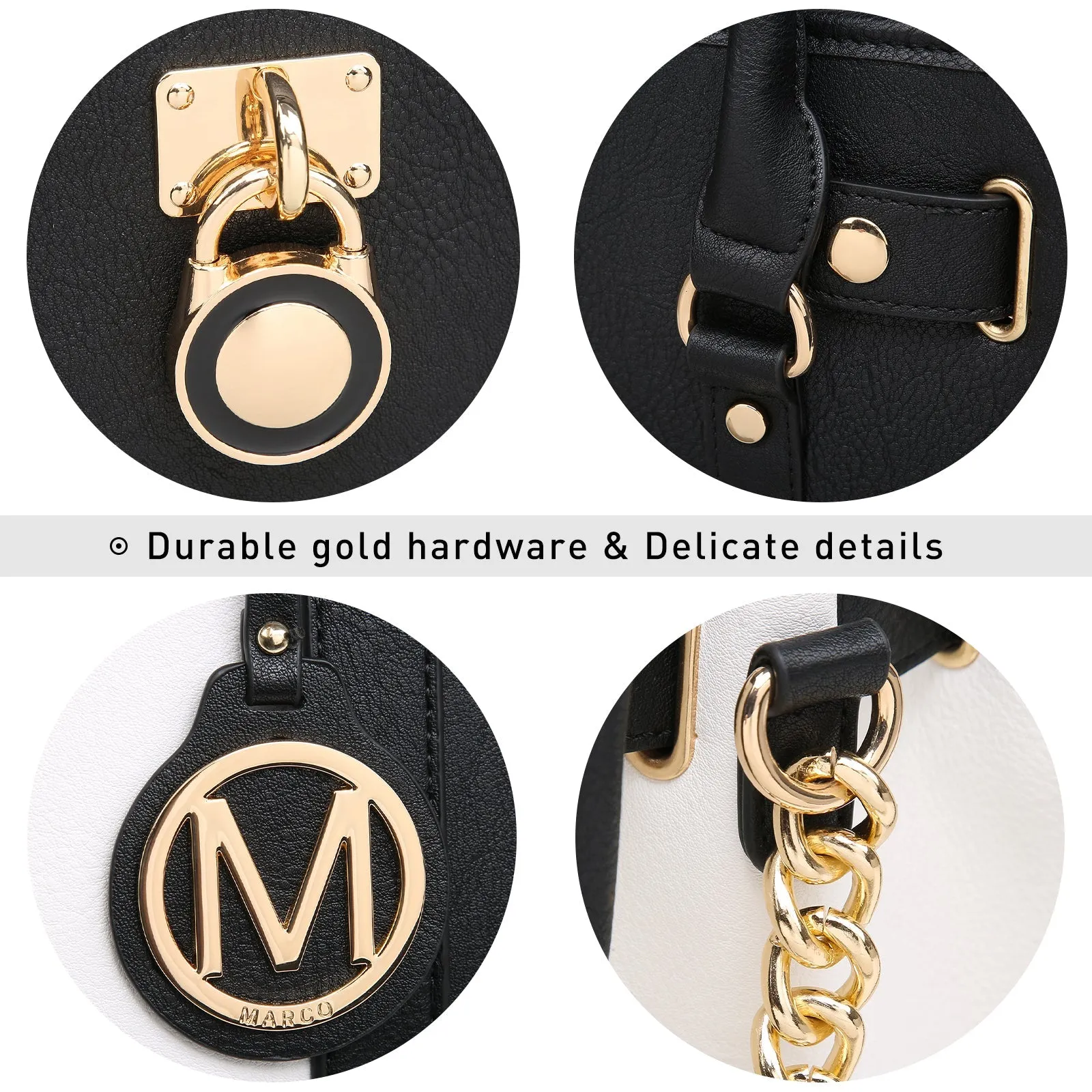 Women Satchel Handbags Purses Two tone Top Handle Tote Shoulder Bags