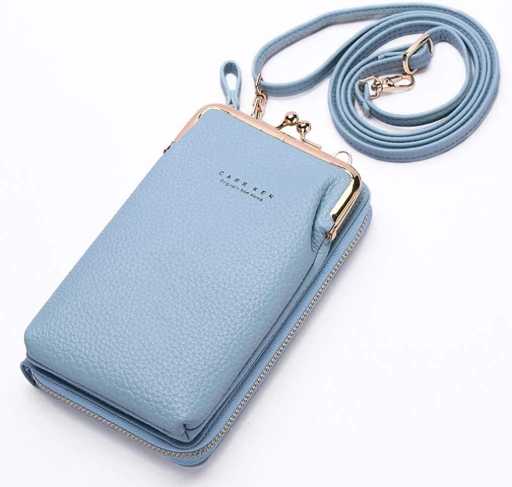 Women's Anti Theft Shoulder Bags Cute Hobo Tote Handbags Mini Clutch Purses with Zipper Closure Gifts for Mom(Blue)