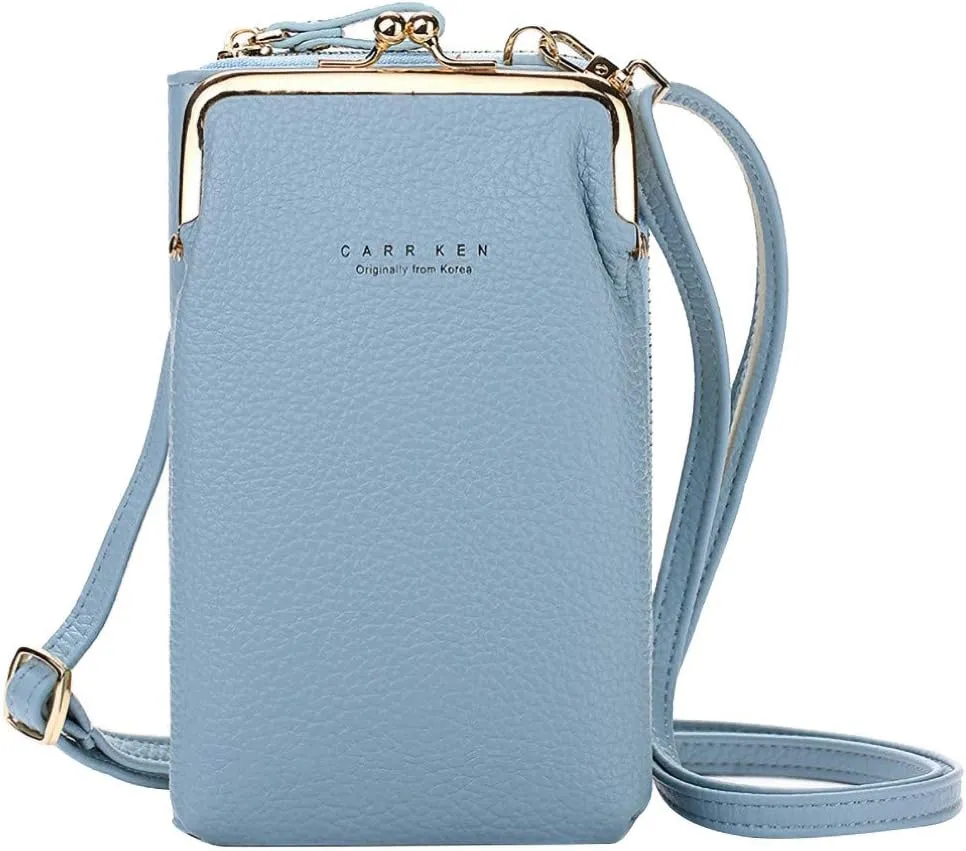 Women's Anti Theft Shoulder Bags Cute Hobo Tote Handbags Mini Clutch Purses with Zipper Closure Gifts for Mom(Blue)