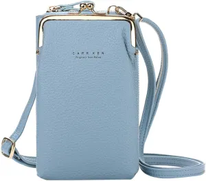 Women's Anti Theft Shoulder Bags Cute Hobo Tote Handbags Mini Clutch Purses with Zipper Closure Gifts for Mom(Blue)