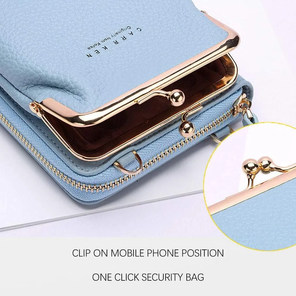 Women's Anti Theft Shoulder Bags Cute Hobo Tote Handbags Mini Clutch Purses with Zipper Closure Gifts for Mom(Blue)