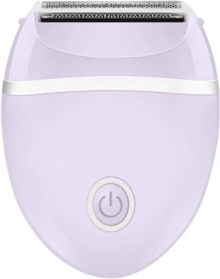 Women's Hair Trimmer - Waterproof Electric Shaver for Armpit, Leg, and Pubic Hair - No Black Spots, Washable, Knife Tip Design for Smooth Flawless Finish(purple-2pc)