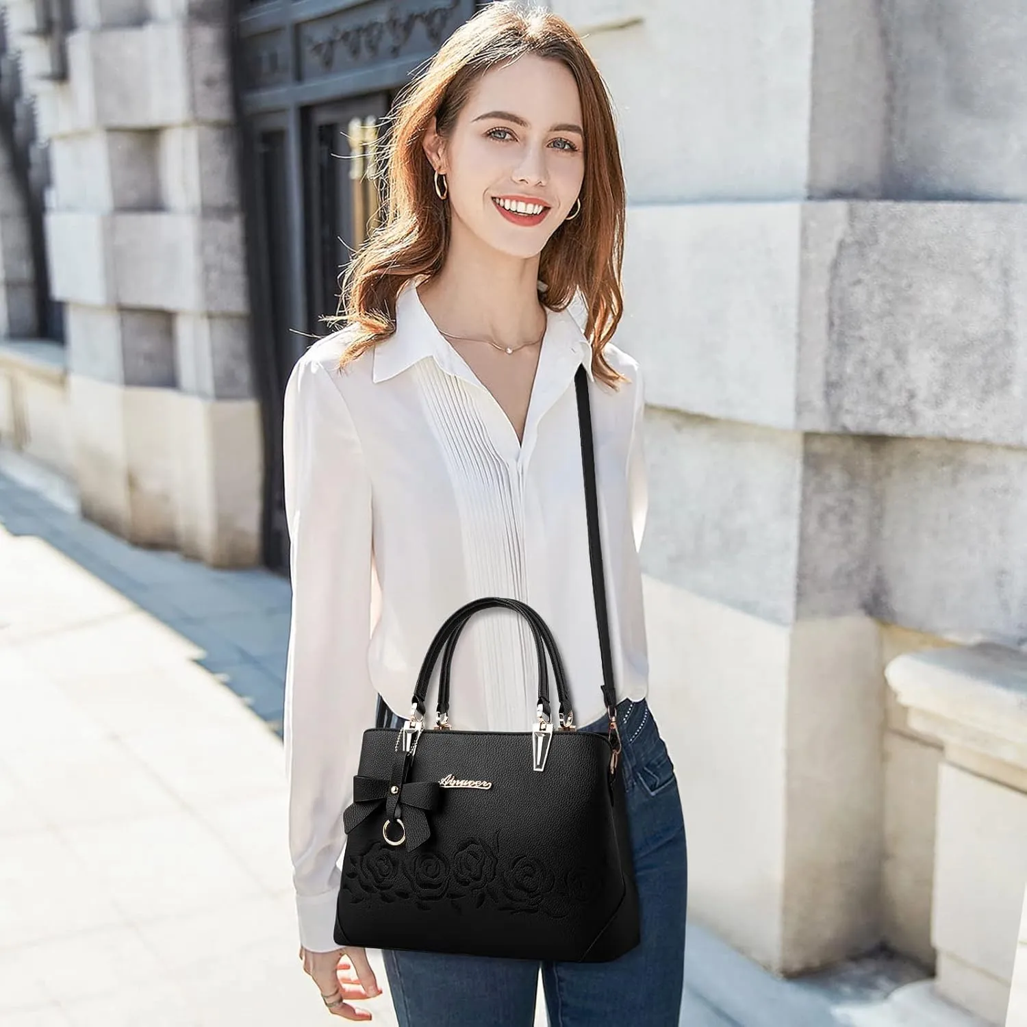 Womens Handbag Ladies Shoulder Bags Casual Messenger Bag Bowknot