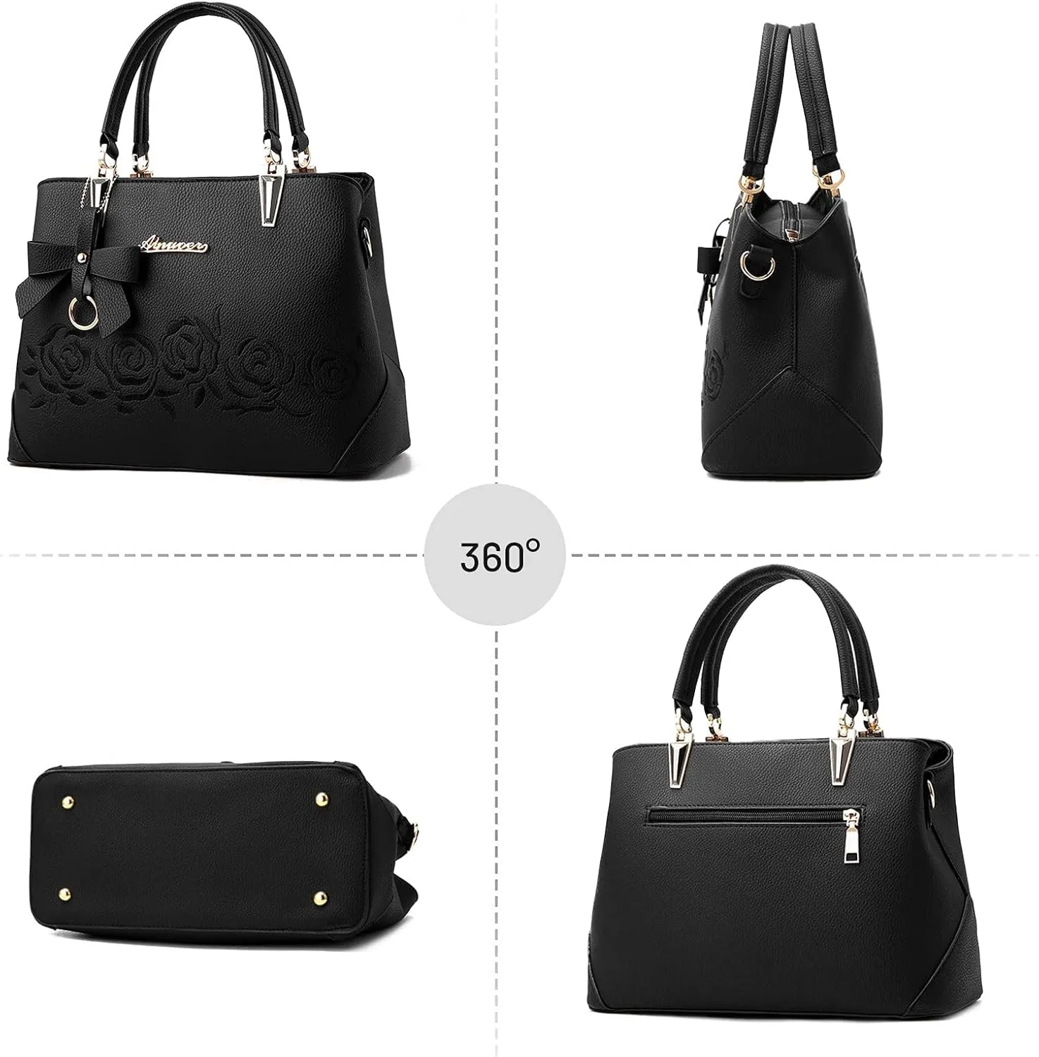 Womens Handbag Ladies Shoulder Bags Casual Messenger Bag Bowknot