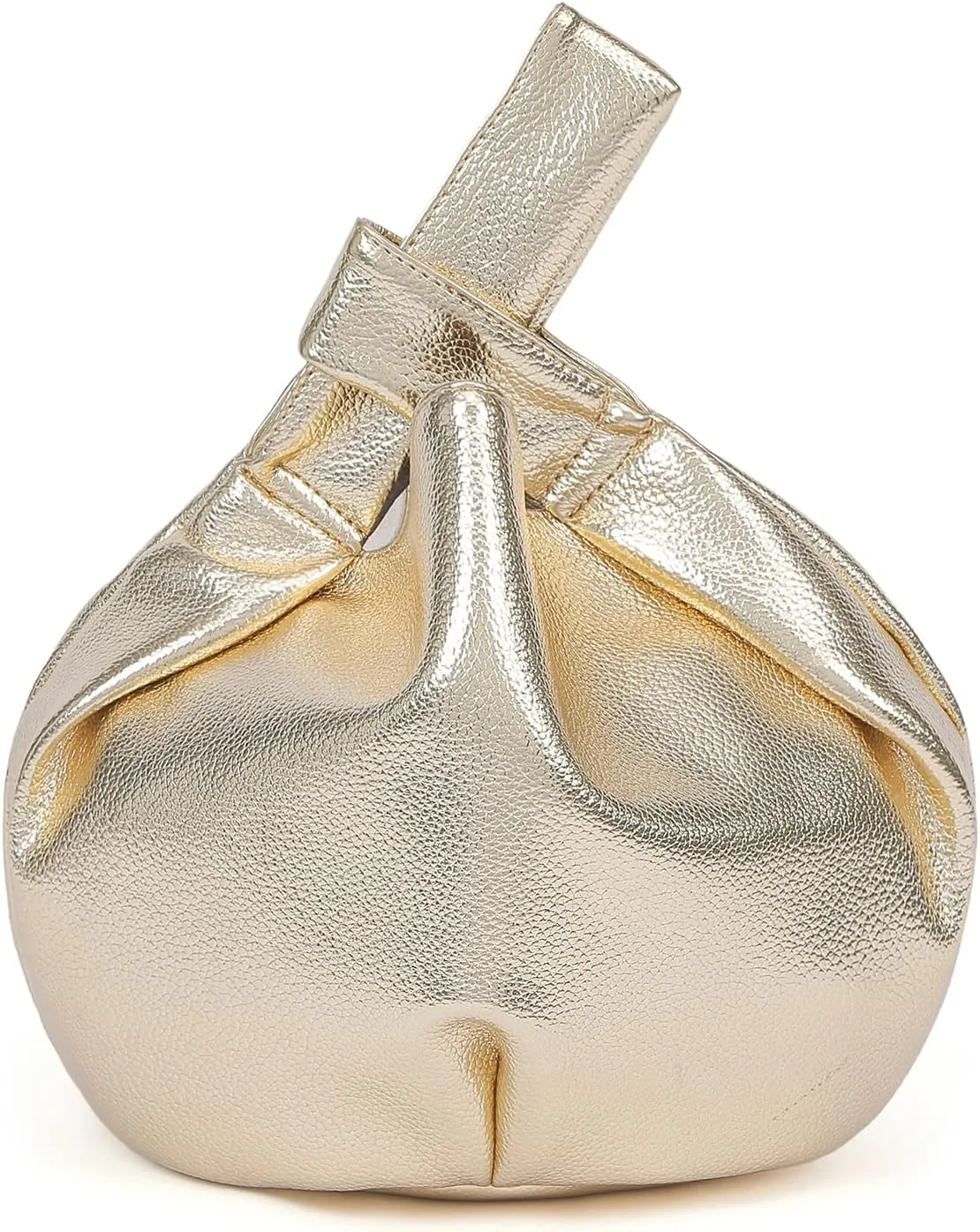 Women's Small Tote Bag for Women Soft Leather Top Handle Bag Wristlet Knot Pouch Purses and Handbags