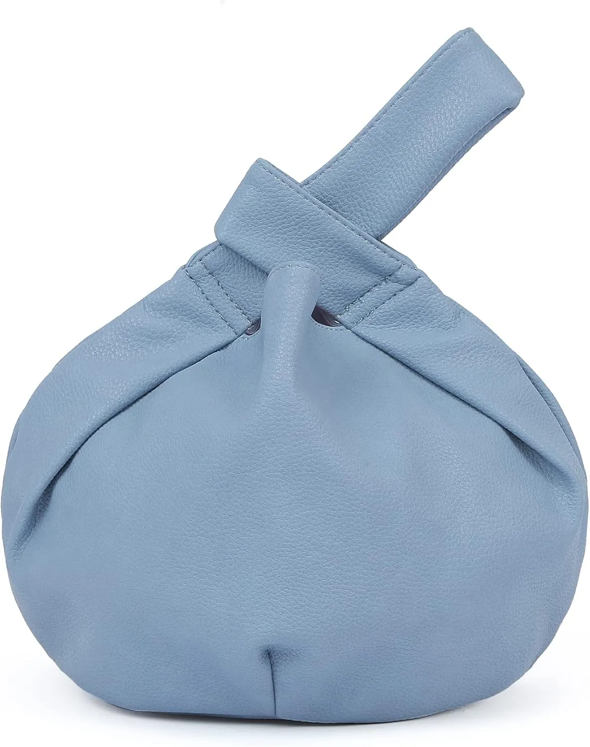 Women's Small Tote Bag for Women Soft Leather Top Handle Bag Wristlet Knot Pouch Purses and Handbags