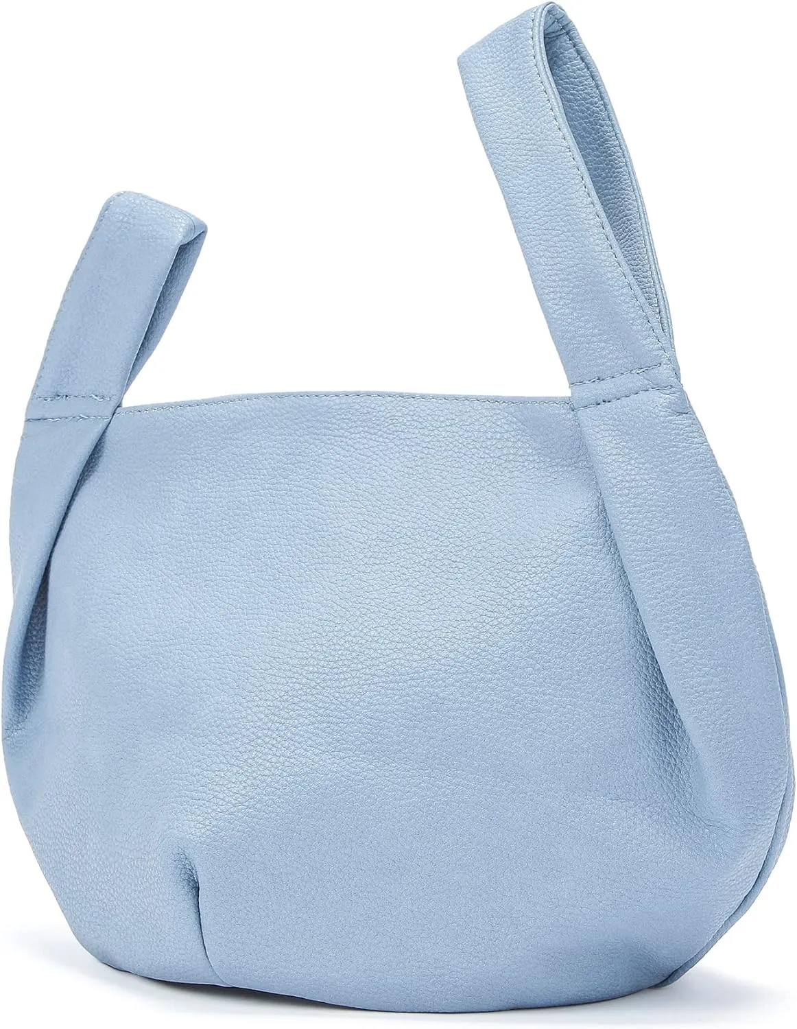 Women's Small Tote Bag for Women Soft Leather Top Handle Bag Wristlet Knot Pouch Purses and Handbags