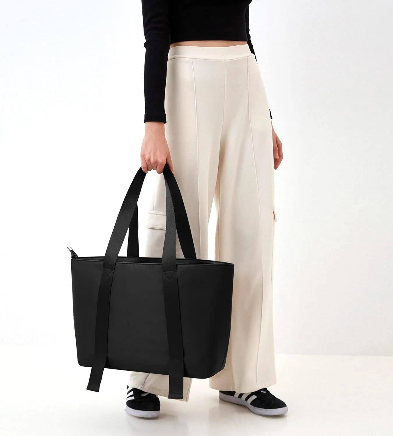 Work Tote Bag for Women Zipper Large Purse Everyday Shoulder Hobo Handbags Shopping Casual Laptop