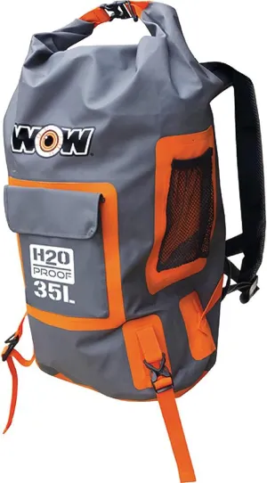 WOW Watersports 18-5110O Backpack H2O Proof Dry Bag - Orange