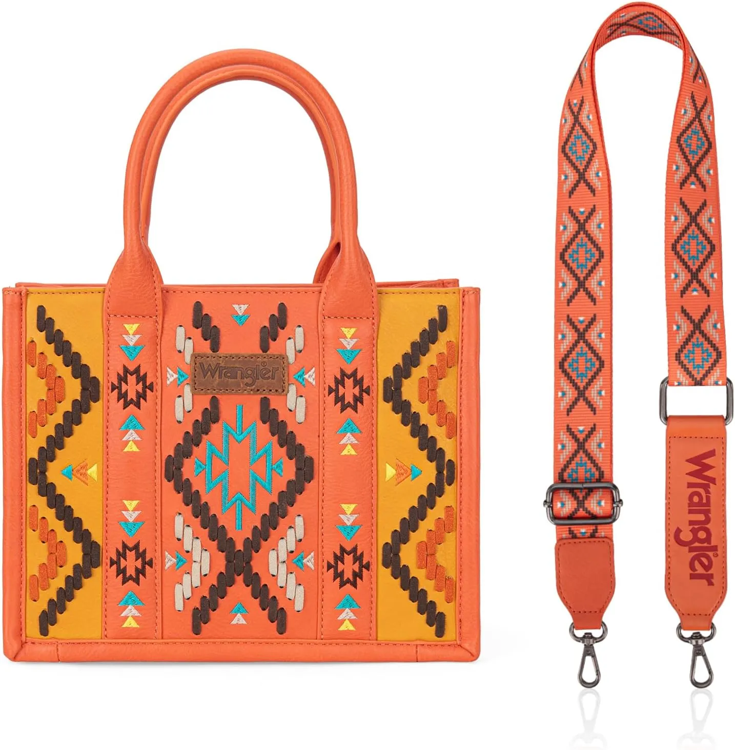 Wrangler Aztec Tote Bag for Women Western Top Handle Handbags and Purses