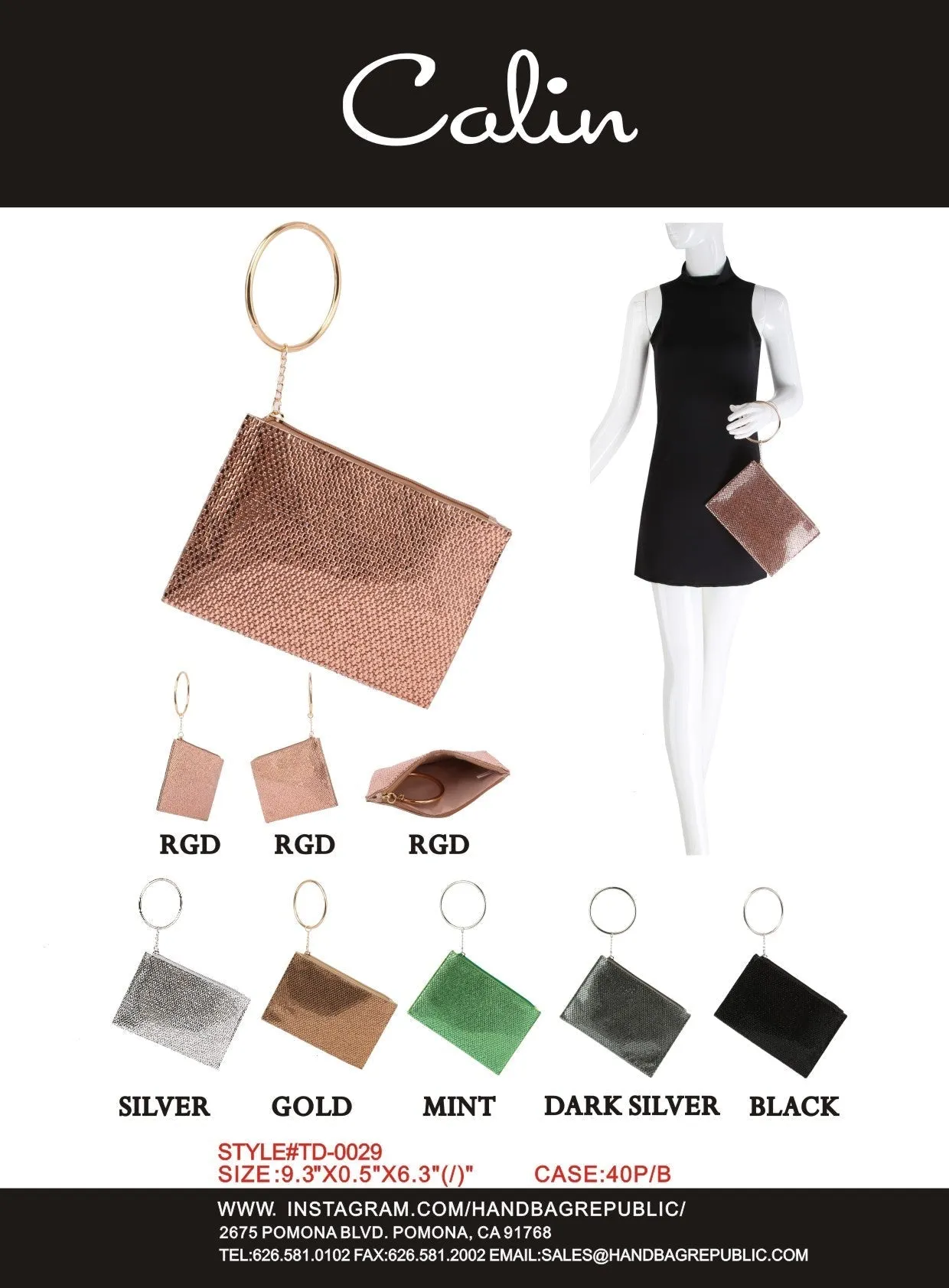 Wristlet Clutch Purses for Women, Large Zippered Bracelet Clutch