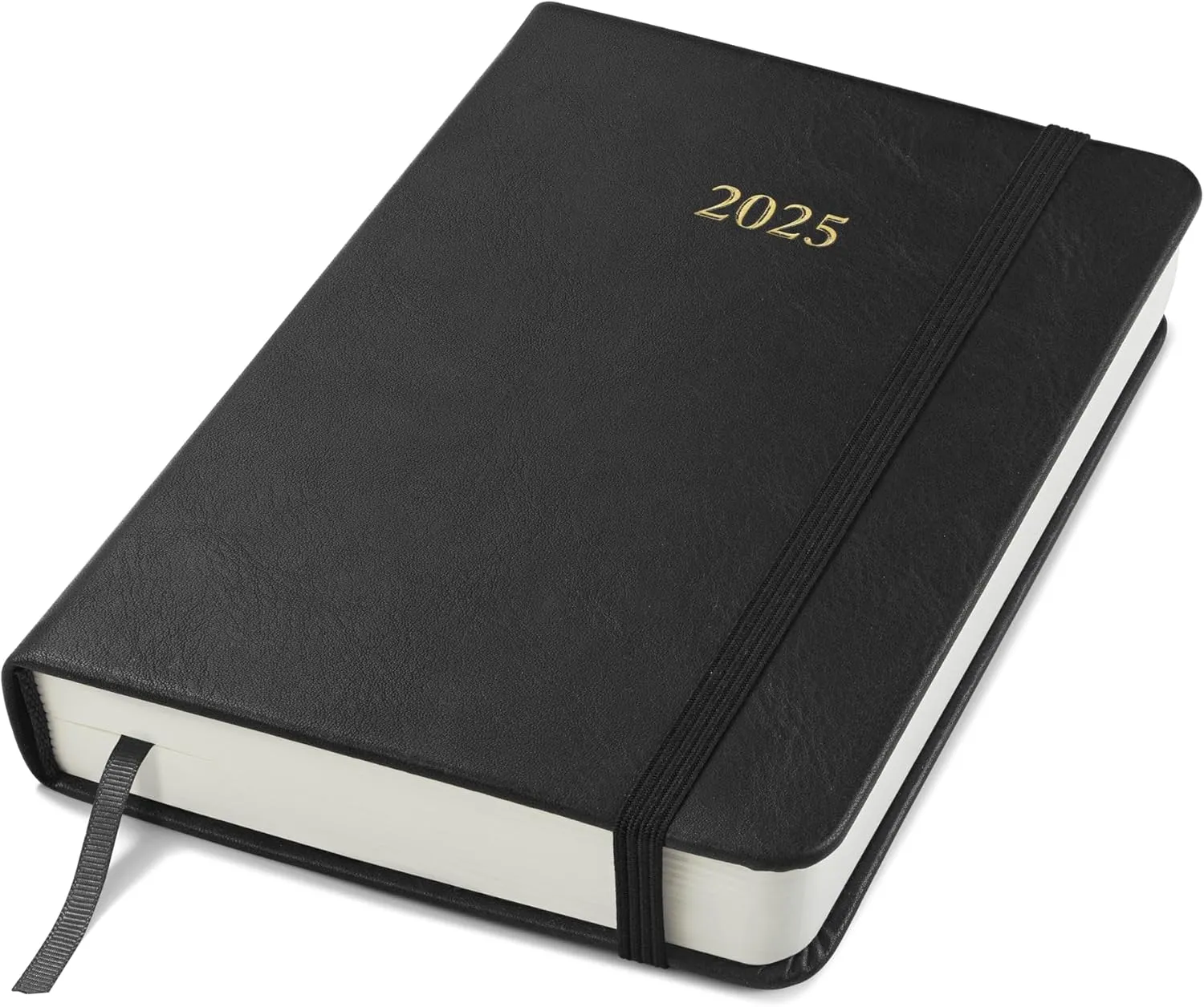 Wykeham's Executive 2025 Daily Journal Planner (Black, 6"×4.5")