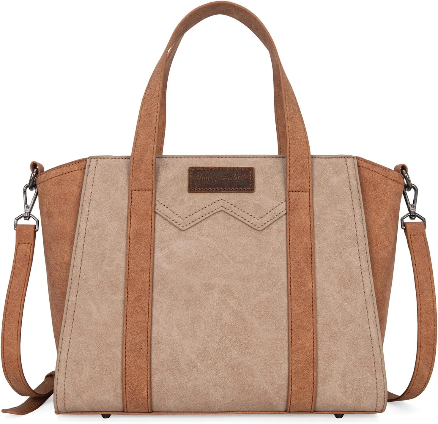 X Wrangler Color Block Tote Bag for Women Large Shoulder Purses and Handbags