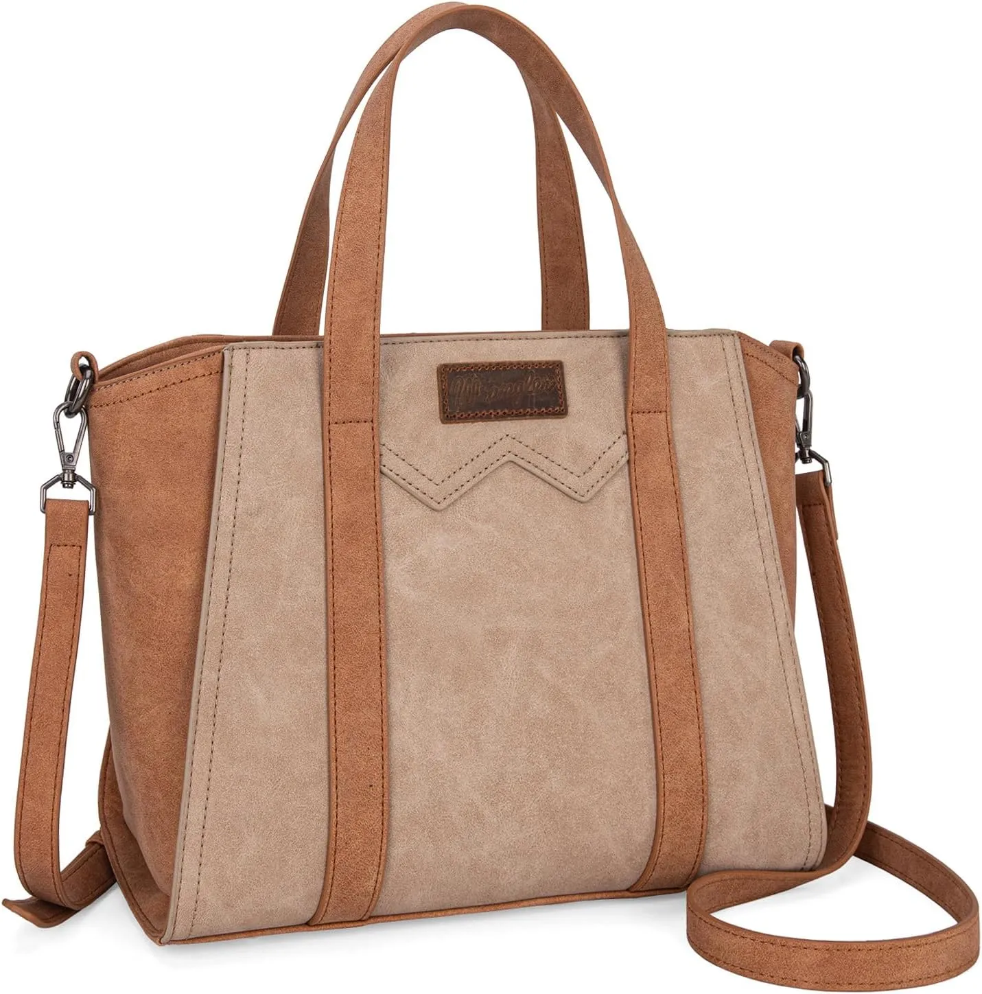 X Wrangler Color Block Tote Bag for Women Large Shoulder Purses and Handbags