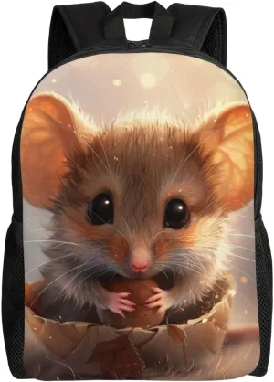 Xerial Cute Hamster Backpack Waterproof Anti Theft Durable Light Laptop Bag Backpacks For Women Men Travel Gym Backpack