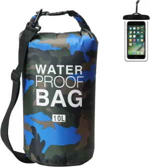 YDYJKI Waterproof Dry Bag Backpack 2L/5L/10L/20L/30L Floating Roll Top Dry Compression Sack Keeps Gear Dry for Kayaking Beach Rafting Boating Hiking Camping and Fishing with Waterproof Phone Case