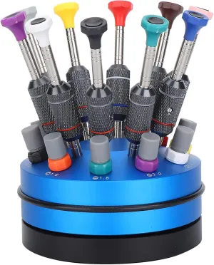 YUYTE Screwdriver Sets, Screwdriver Set With Case, 10pcs Watch Glasses Repairing Tool Screwdriver Repairing Tool With Base for Repairing Computer Eyeglass Phone Watch