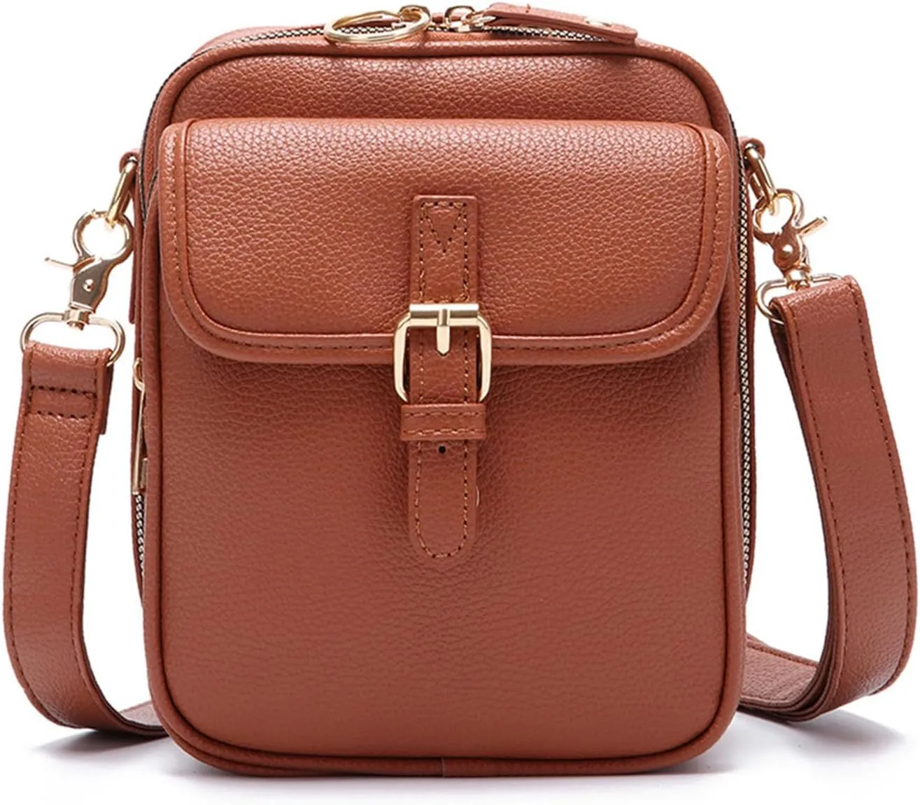 Zealburst Crossbody Bag Forcipower Leather Crossbody Purse Generic Shoulder Bags for Women Travel