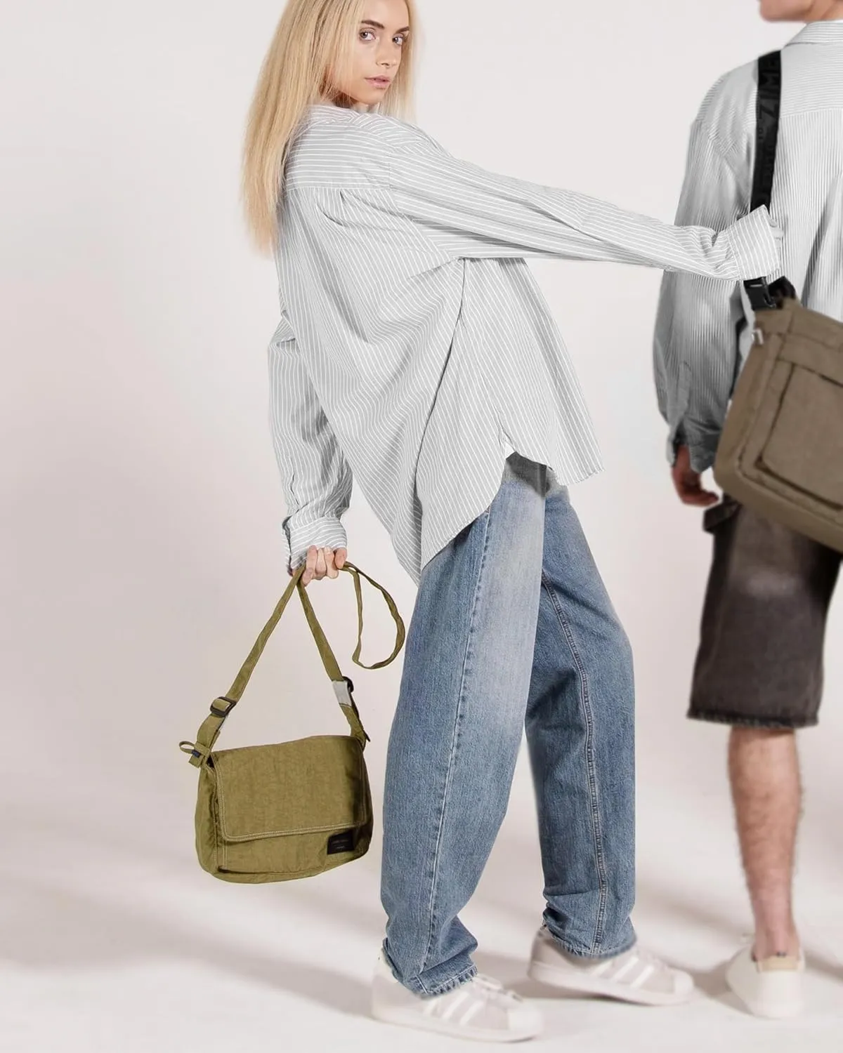 ZIMEGO Classic Crescent Crossbody Bag - Everyday Essential Travel Hobo Bag